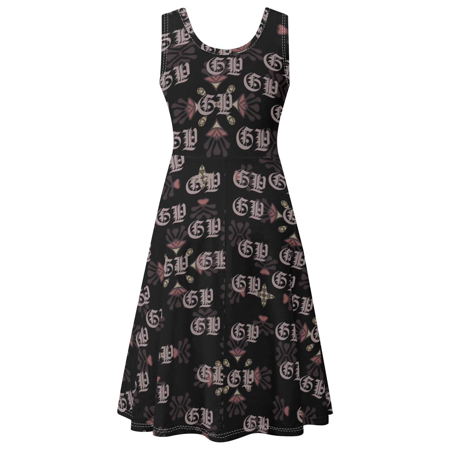 Robe débardeur Mini portefeuille pour femmes, col rond, sans manches